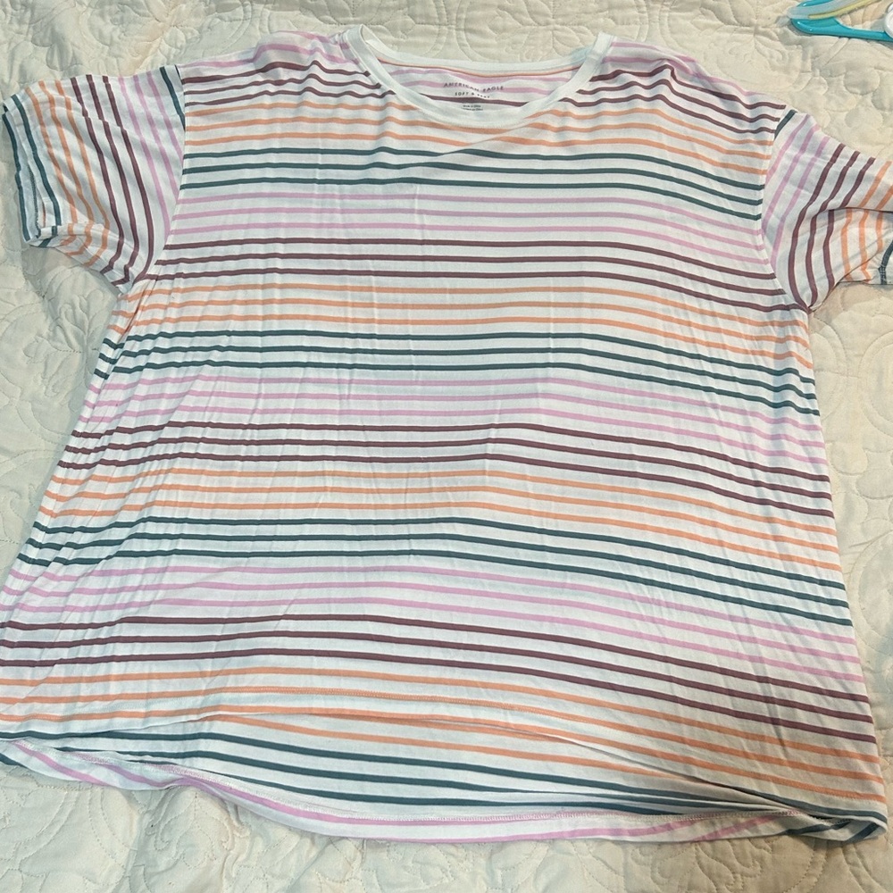 American Eagle Outfitters Soft & Sexy Striped Tee